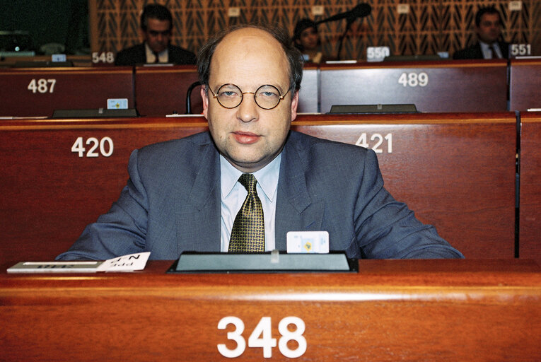 Fotografia 5: Portrait of MEP Bartho PRONK during the plenary session at the EP in Strasbourg