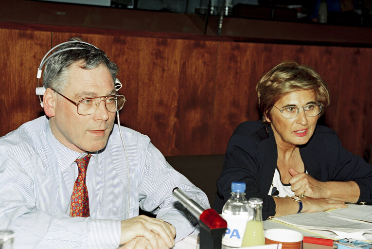 Meeting at the EP in Brussels