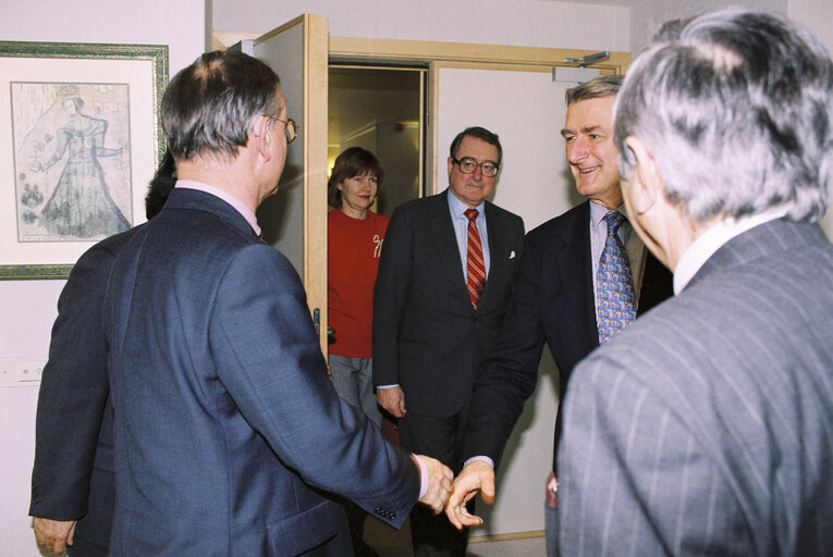 Klaus HANSCH  - EP President meets with Irish Ministers at the EP in Brussels