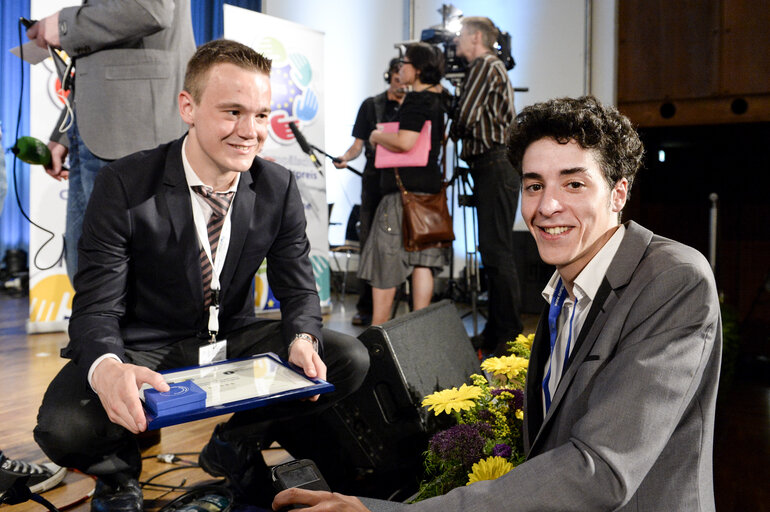 Снимка 2: European Charlemagne Youth Prize 2015. Award ceremony in Aachen