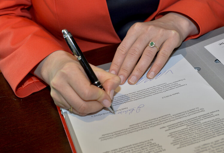 LEX signing in Strasbourg