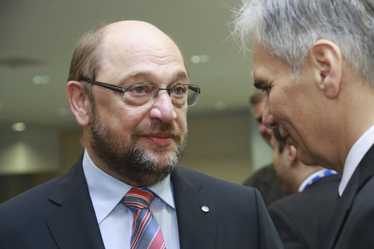 Foto 6: Eastern Partnership summit in Riga, Plenary Session of the Eastern Partnership summit.   Martin  SCHULZ - President of European Parliament.