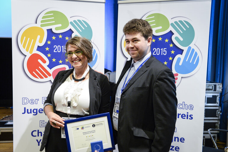 Снимка 7: European Charlemagne Youth Prize 2015. Award ceremony in Aachen