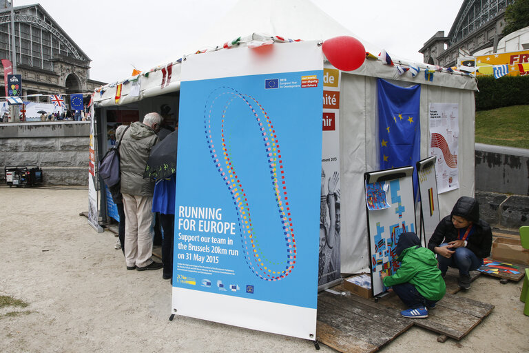 European institutions staff members in the 20km of Brussels