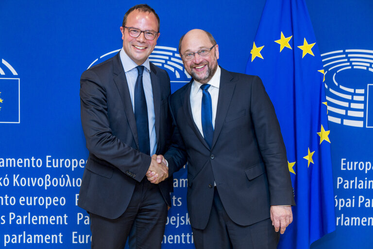 Zdjęcie 2: Martin SCHULZ - EP President meets with MEP Said EL KHADRAOUI