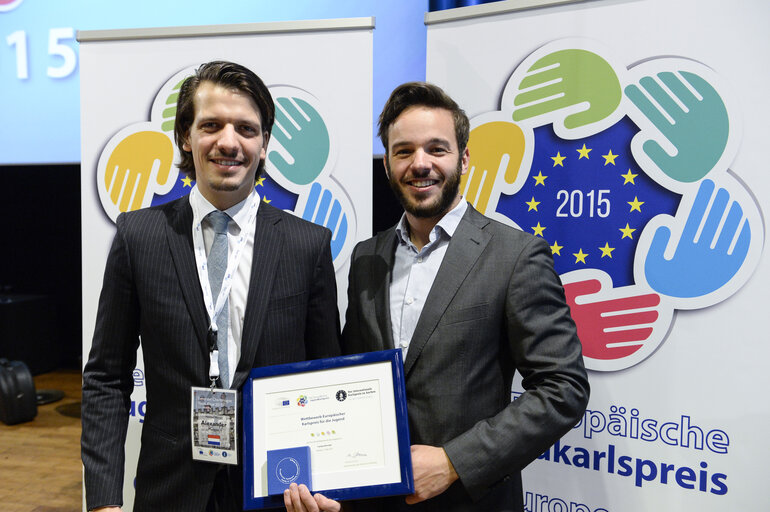 Снимка 15: European Charlemagne Youth Prize 2015. Award ceremony in Aachen