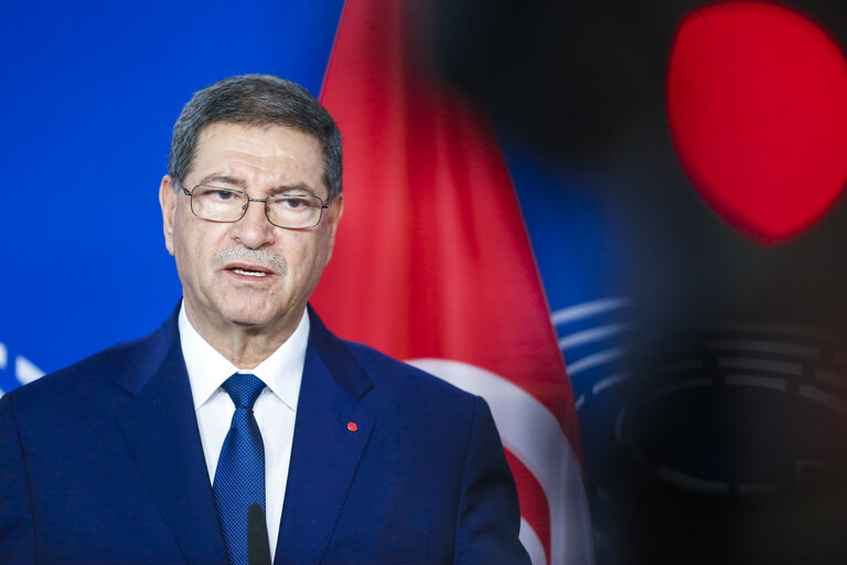 Fotó 2: EP President meets with Habib ESSID, Prime Minister of Tunisia