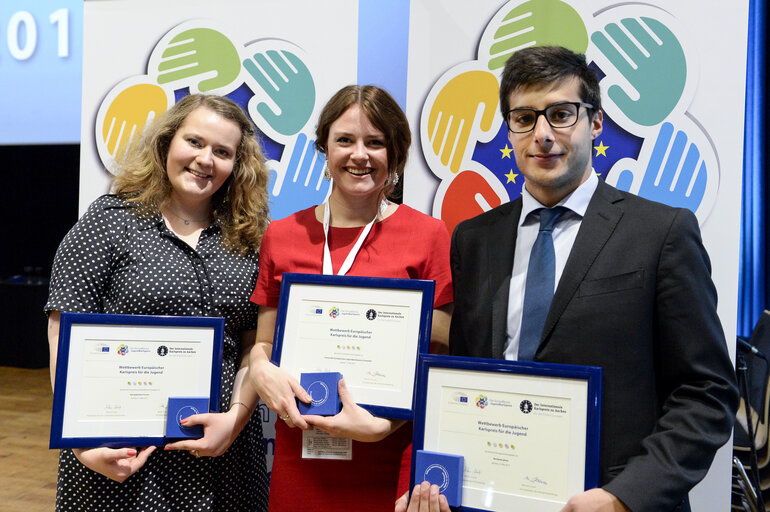 Снимка 16: European Charlemagne Youth Prize 2015. Award ceremony in Aachen