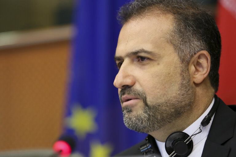 Nuotrauka 9: EU delegation for relations with Iran meet with Iranian Delegation at the EP in Brussels