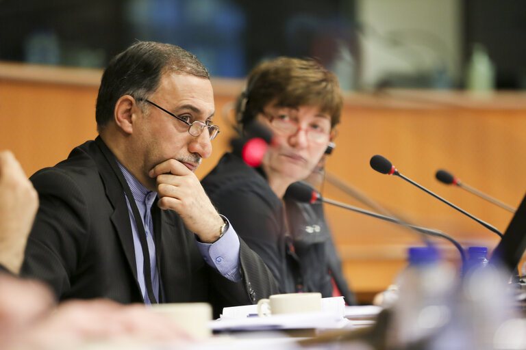 Nuotrauka 3: EU delegation for relations with Iran meet with Iranian Delegation at the EP in Brussels