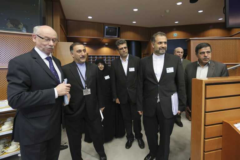 Nuotrauka 27: EU delegation for relations with Iran meet with Iranian Delegation at the EP in Brussels