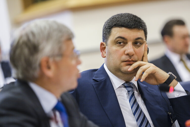 Fotogrāfija 7: Ukraine Week at the European Parliament - High-level conference EP - Verkhovna RADA of Ukraine on capacity building for reform.    High-level discussion - The role of political groups: towards a political culture of consensus and coalition building