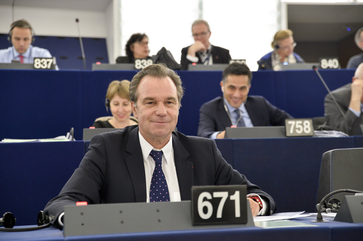 Renaud MUSELIER in plenary session week 19 2016 in Strasbourg