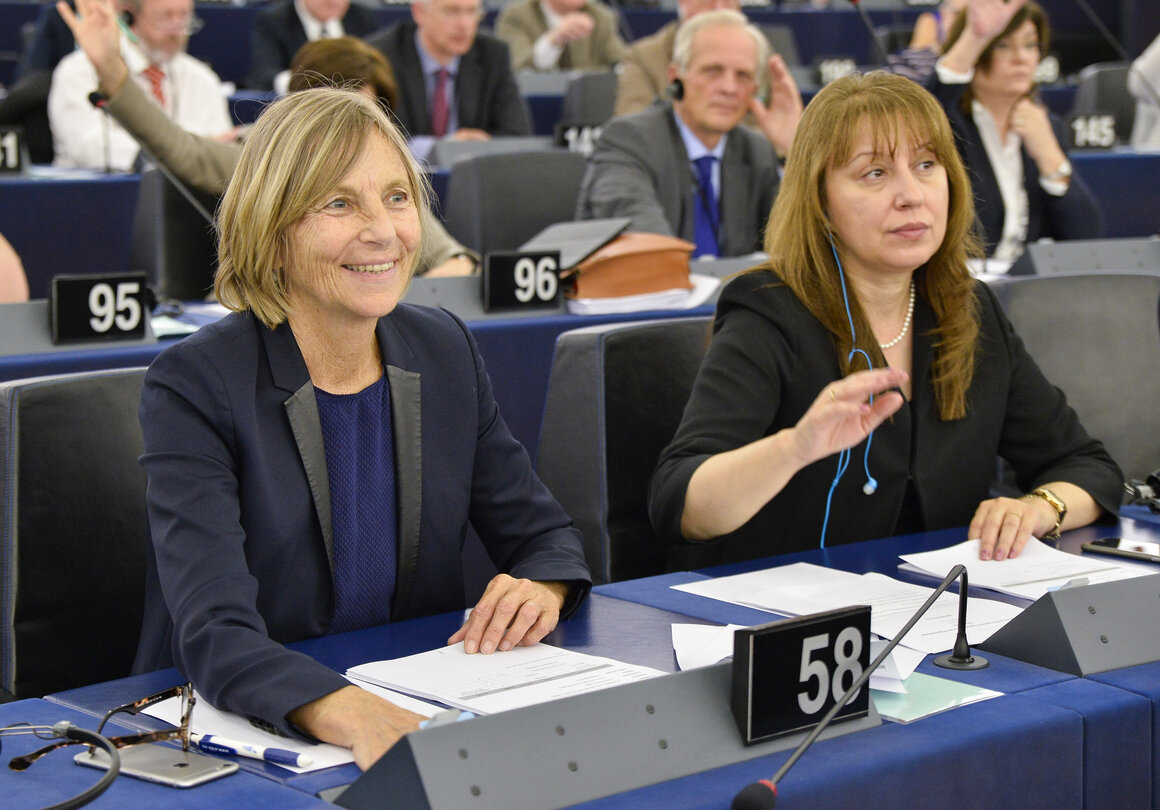 Marielle DE SARNEZ in plenary session week 23 2016 in Strasbourg