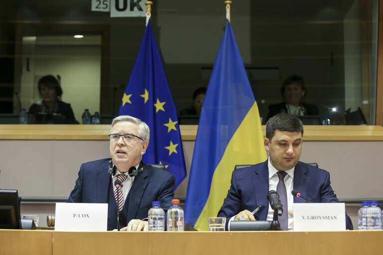 Fotagrafa 6: Ukraine Week at the European Parliament - High-level conference EP - Verkhovna RADA of Ukraine on capacity building for reform.    Signature of an Administrative Cooperation Agreement between the General Secretariat of the European Parliament and the Secretariat of Verkhovna Rada of Ukraine