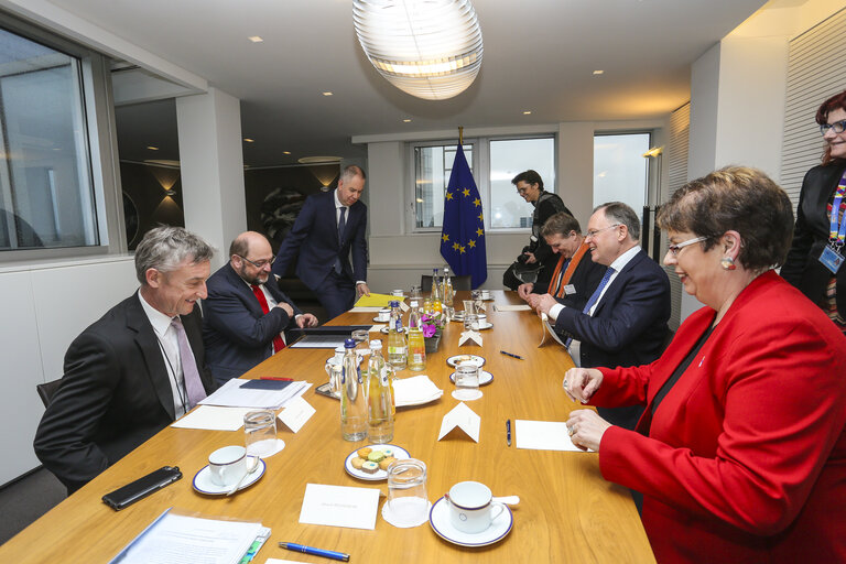 Martin SCHULZ - EP President meets with Stephan WEIL, Prime Minister of Lower Saxony