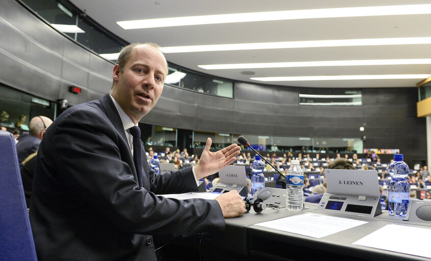 MEP Arne LIETZ takes part in a S&D group meeting