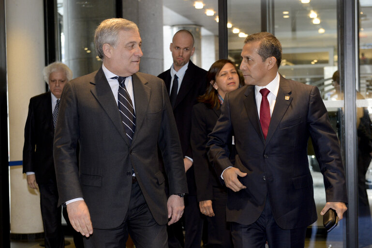 Fotografie 2: Visit of Ollanta HUMALA, President of Peru  to the European Parliament