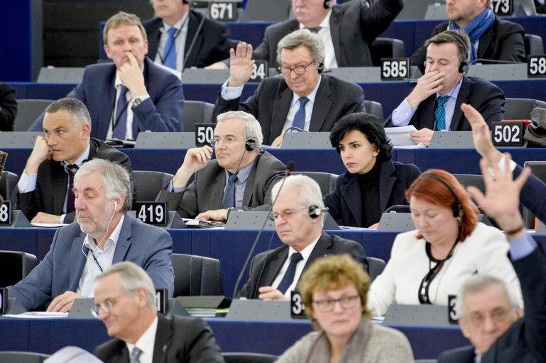 Fotogrāfija 4: Rachida DATI in plenary session week 10  2016 in Strasbourg