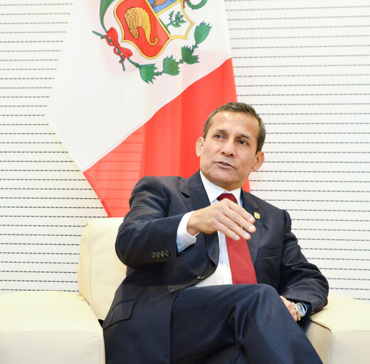 Fotografie 2: Visit of Ollanta HUMALA, President of Peru  to the European Parliament