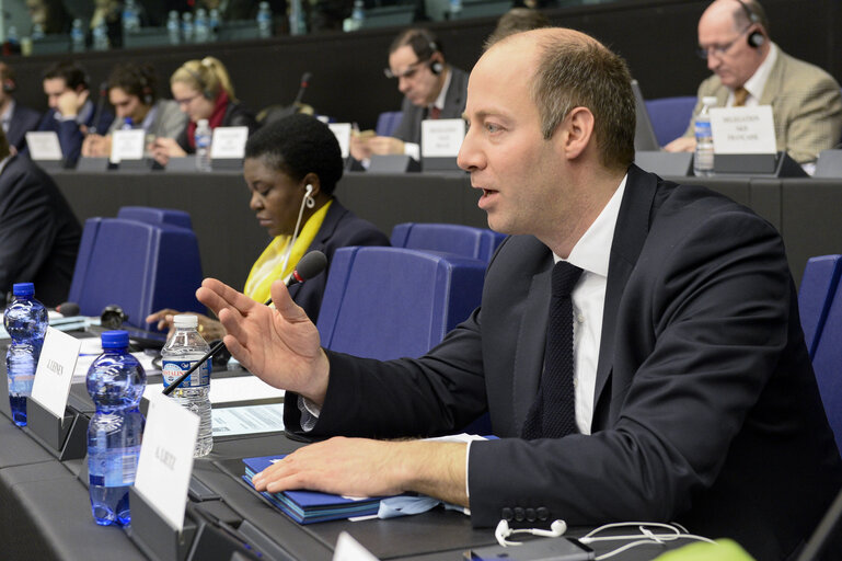 MEP Arne LIETZ takes part in a S&D group meeting