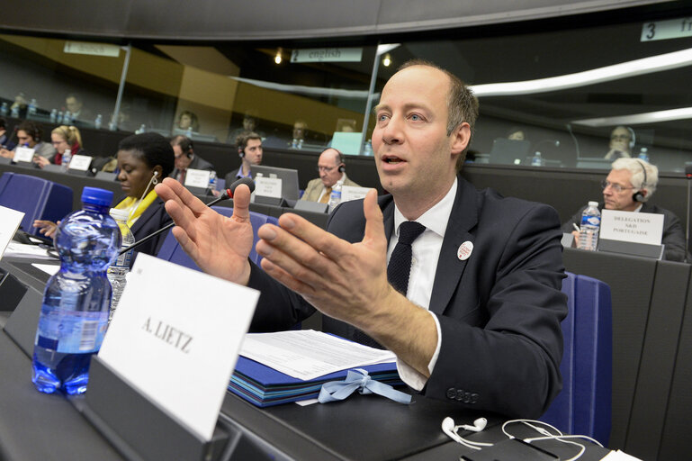 Fotografie 14: MEP Arne LIETZ takes part in a S&D group meeting