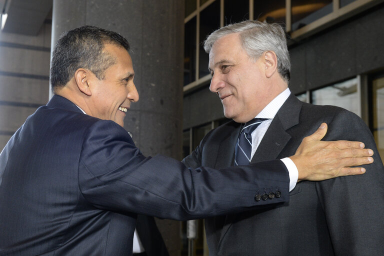 Fotografie 3: Visit of Ollanta HUMALA, President of Peru  to the European Parliament