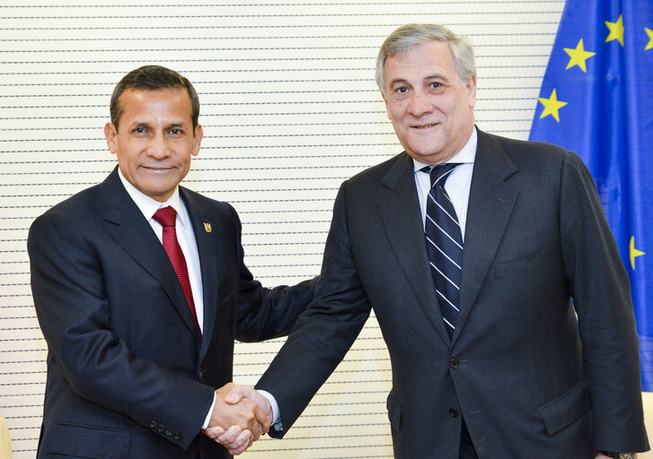 Снимка 4: Visit of Ollanta HUMALA, President of Peru  to the European Parliament