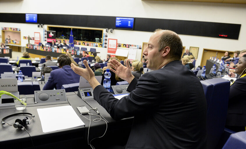 Fotó 10: MEP Arne LIETZ takes part in a S&D group meeting