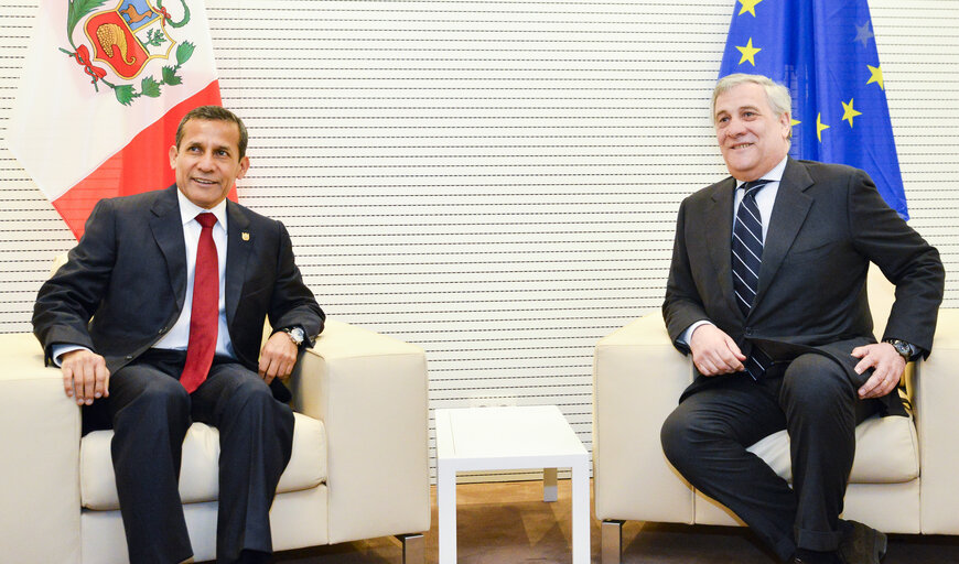 Foto 5: Visit of Ollanta HUMALA, President of Peru  to the European Parliament