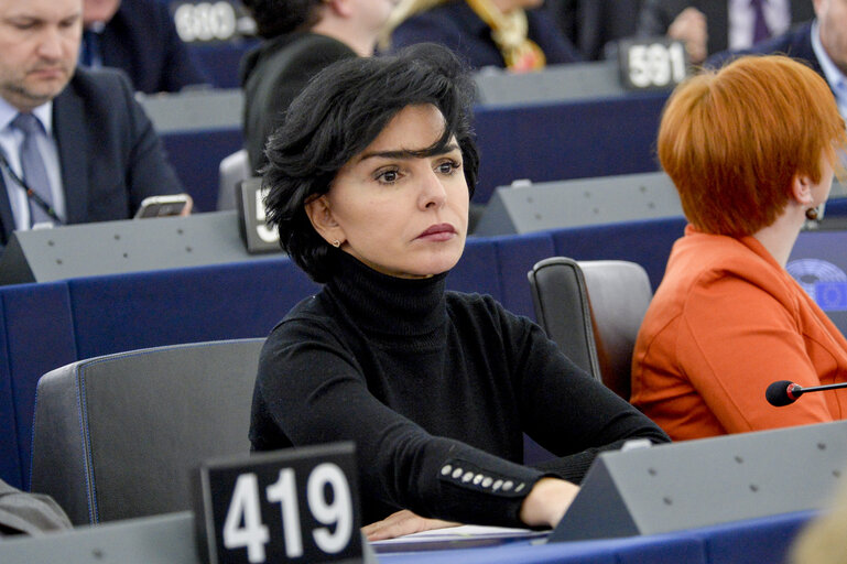 Fotogrāfija 10: Rachida DATI in plenary session week 10  2016 in Strasbourg