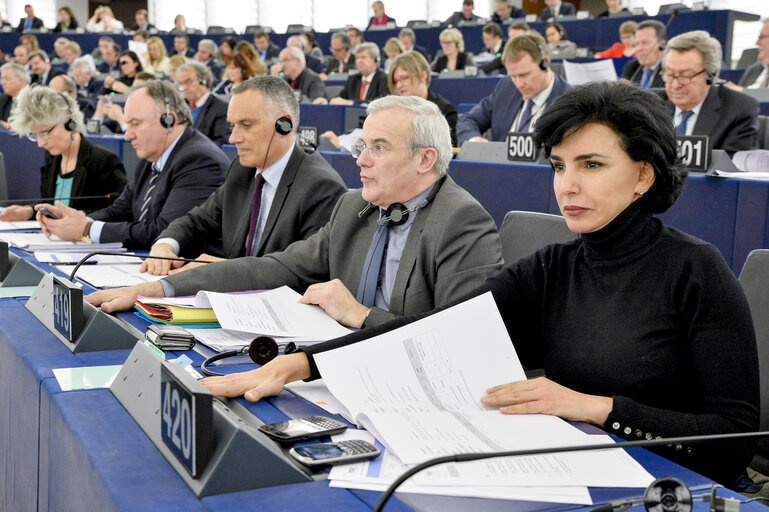 Fotogrāfija 9: Rachida DATI in plenary session week 10  2016 in Strasbourg