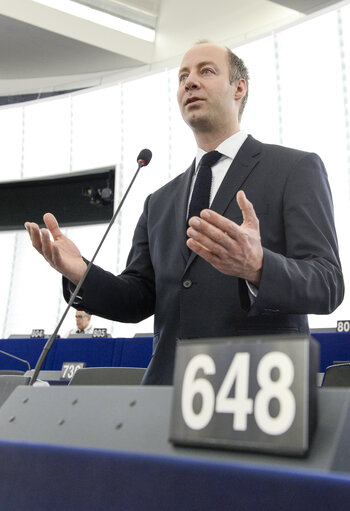 Fotografie 4: Arne LIETZ takes part in Plenary chamber