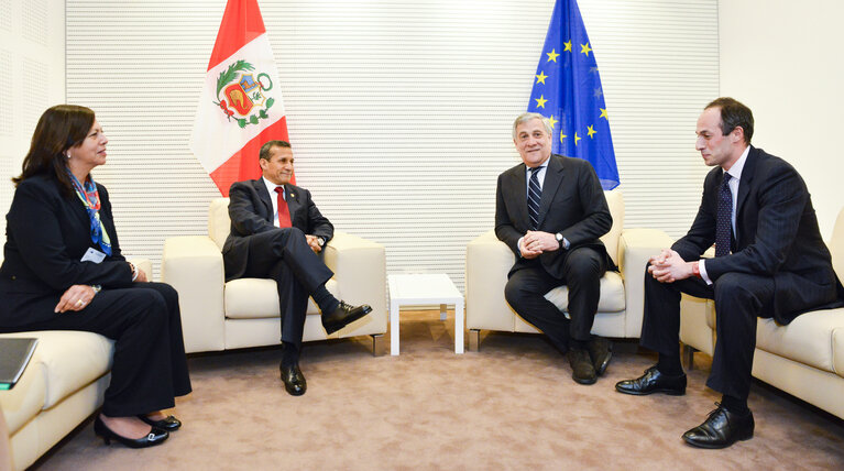 Снимка 6: Visit of Ollanta HUMALA, President of Peru  to the European Parliament