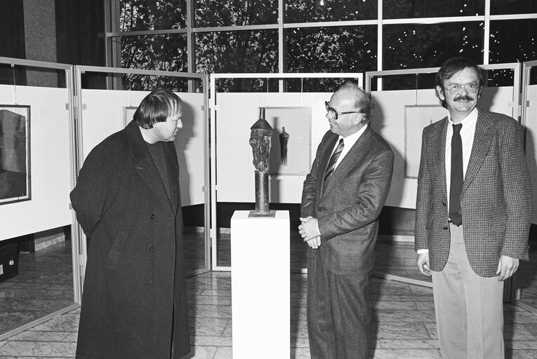 Foto 3: Exhibition of German artist Wolf SPITZER in Strasbourg in November 1985