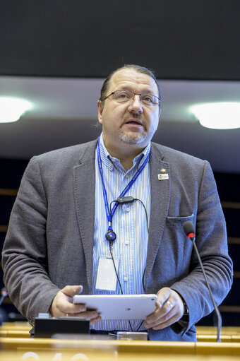 Photo 33: Plenary session in Brussels - Week 05  2017Votes and explanations of votes