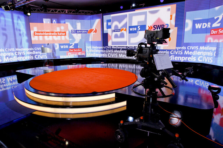 TV Set WDR television for the CIVIS Media Prize