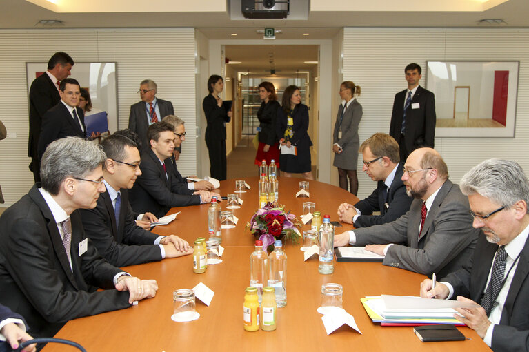 Fotografija 11: EP President meets with Prime Minister of Romania