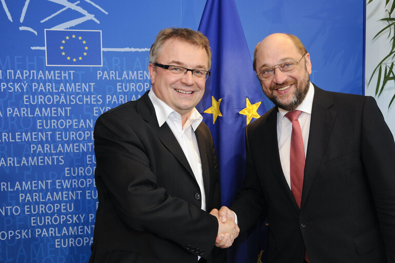 Martin SCHULZ - EP President meets MEPs