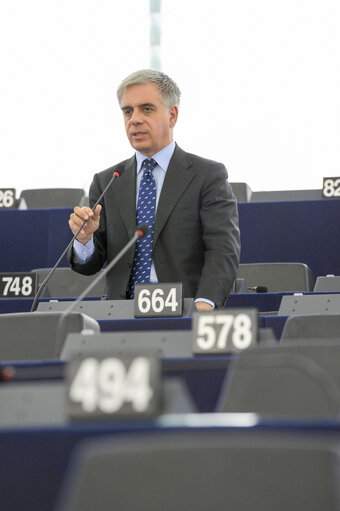 Foto 7: Plenary session week 19 2016 in Strasbourg.   Explanations of votes