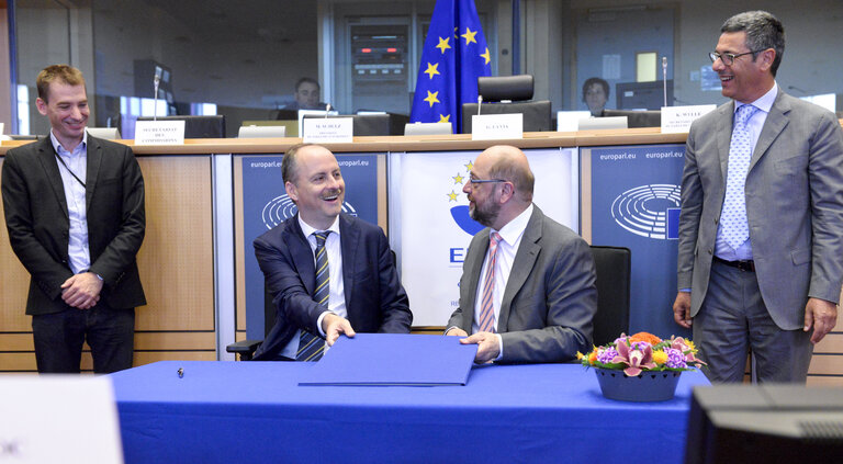 Photo 2: The European Eco-Management and Audit Scheme (EMAS) and Environmental Policy signing ceremony