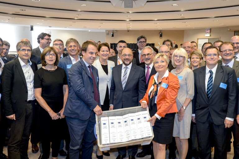 Martin SCHULZ - EP President meets with Helmut ETSCHENBERG