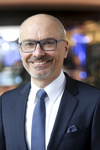 Peter SIMON in the European Parliament in Brussels