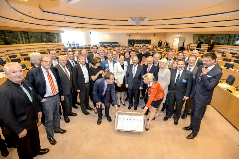 Martin SCHULZ - EP President meets with Helmut ETSCHENBERG
