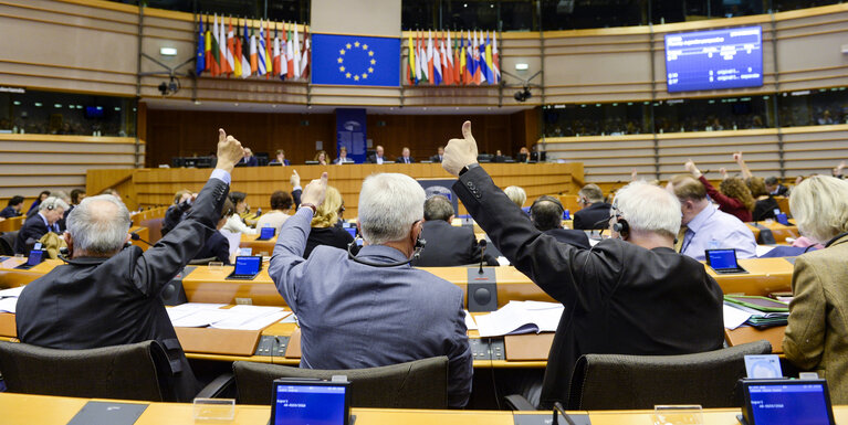 Fotografija 18: Plenary session week 21 2016 in Brussels.     Votes