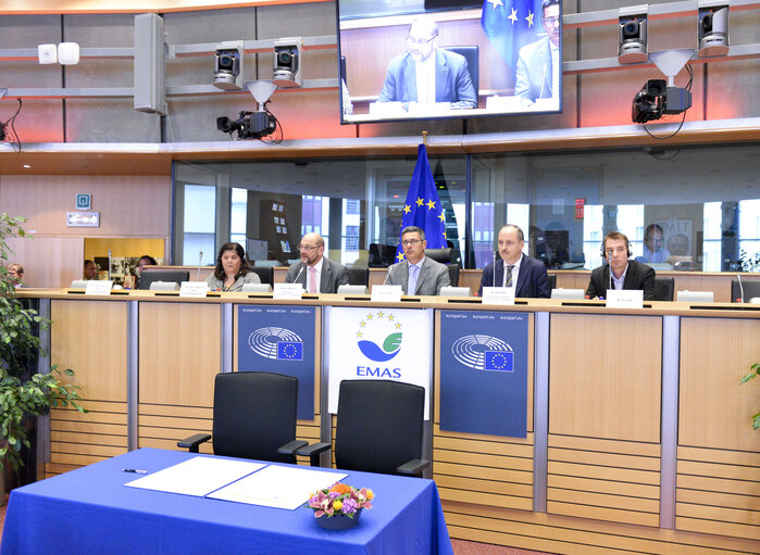 Photo 9: The European Eco-Management and Audit Scheme (EMAS) and Environmental Policy signing ceremony