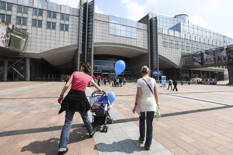 Fotogrāfija 32: Europe Day 2016 in Brussels. The European Parliament opens its doors to the public