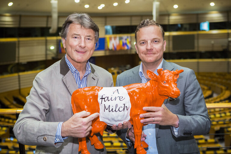 Fotografie 4: MEPs Franz OBERMAYR and Georg MAYER in the European parliament in Brussels