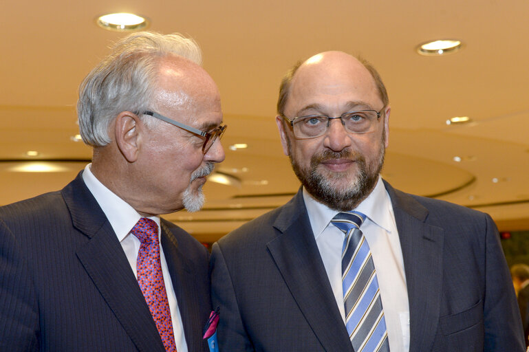 Martin SCHULZ - EP President meets with Helmut ETSCHENBERG