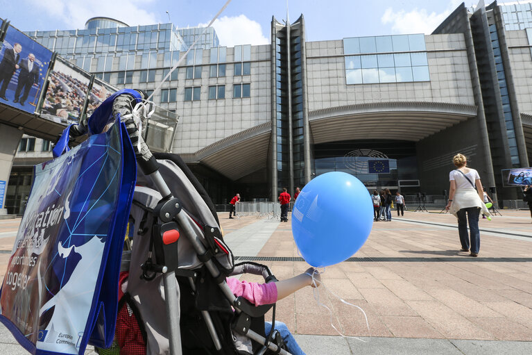 Fotografia 33: Europe Day 2016 in Brussels. The European Parliament opens its doors to the public